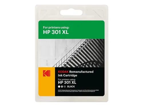 Kodak HP 301XL CH563EE inkt Zwart Rebuilt 550 pagina's 15ml