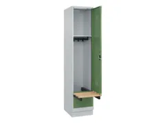 locker met bank,HxBxD 1950x400x815mm,1vak,vak B 400mm,cilinderslot