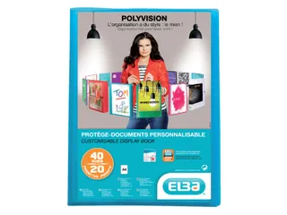Showalbum Oxford Polyvision A4 20 Tassen PP blauw - 3