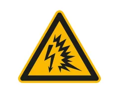 waarschuwingsbord,v. binnen/buiten,Waarschuwing voor spanningsbogen