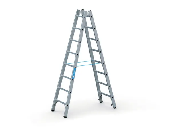 Bokladder Dubbelzijdig Aluminium L 2 34M 2X8Sporten Stalen Scharnieren