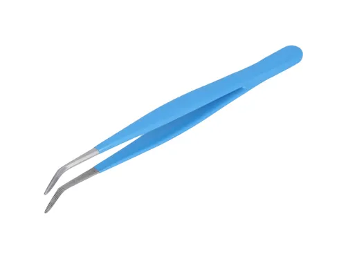 Knutselpincet Westcott 15.5cm soft grip blauw