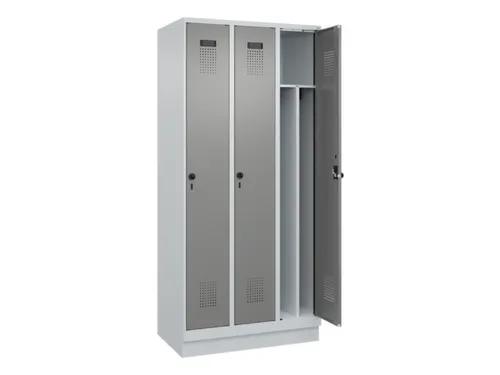locker voor scheiding van kleding,HxBxD 1950x900x500mm,3vak