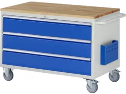 gereedschapswagen 795x1145x650mm beukblad 450kg 3 laden RAL5010
