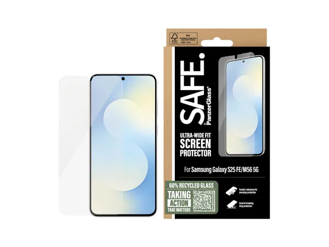 PanzerGlass SAFE. by Screen Protector Samsung Galaxy S25 FE 5G | M5