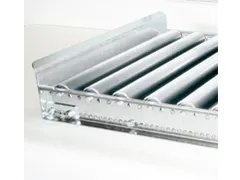 eindaanslag,v. rollenbaan,v. baan B 300mm,staal verzinkt