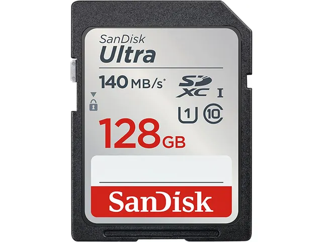 Geheugenkaart Sandisk SDXC Ultra 128GB (140mb/s C10 UHS-I)