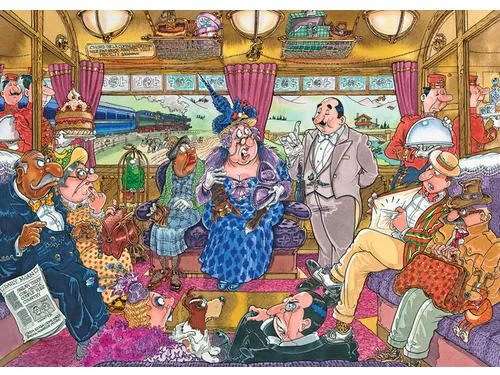 Wasgij Mystery Puzzel 9 De Grote Treinroof 1000 stukjes