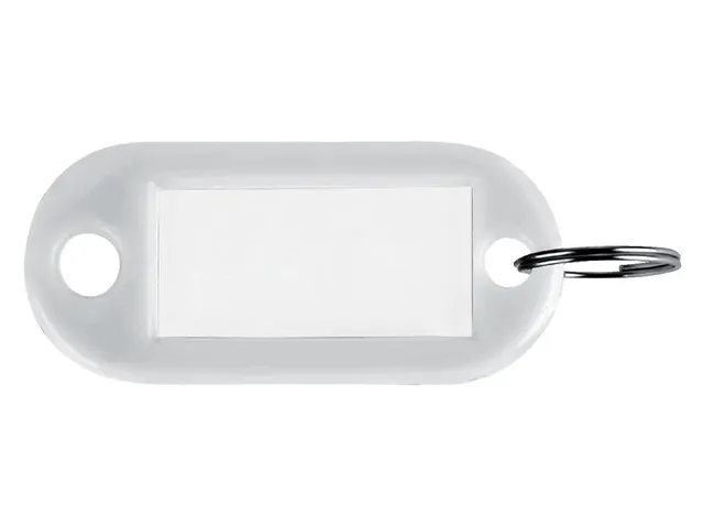 Sleutellabel Pavo kunststof wit 100 stuks