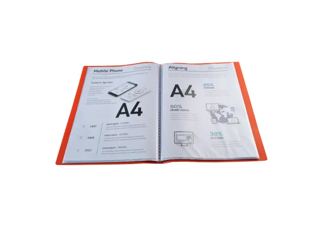 Showalbum PP 40 tas A4 rood