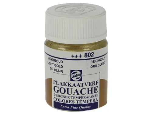 plakkaatverf Extra Fijn flacon van 16 ml, lichtgoud