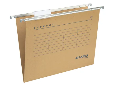 Hangmap Djois Economy recycled foolscap V-bodem bruin 25 stuks