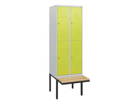 Dubbeldekse dekenkist,HxBxD 1950x600x815mm,2x2vak.,vak B 300mm