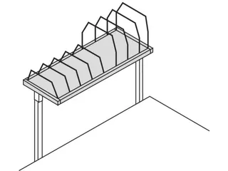 opzetmagazijn,v. paktafel,HxBxD 400x1600x600mm,m. 4beugels groot - 3