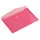 Enveloptas HF2 A5 250x180mm dwars transparant rood