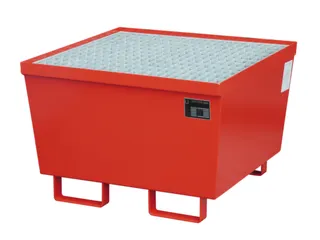 Opvangbak 1x 200l Opvangvol. 215l Rood 545x 800x 800mm Rooster - 1