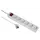 Tafelcontactdoos 6-voudig Beveiligd 500cm Wit Randaarde