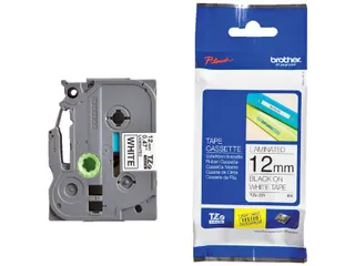 Labeltape Brother P-touch TZE-231 12mm zwart op wit - 1