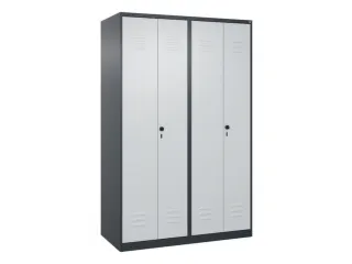 locker voor scheiding van kleding,HxBxD 1850x1200x500mm,4vak - 1
