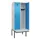 locker met bank,HxBxD 2120x800x815mm,2vak,vak B 400mm,draaigrendel