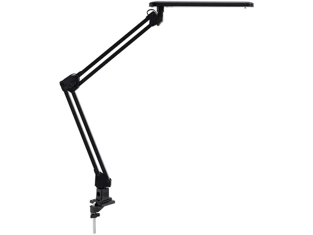 Bureaulamp Alco zwart LED met klem 230V 7w 50cm