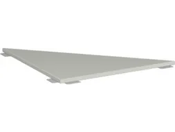 koppelelement voor bureau,90 °,BxD 800x800mm,blad lichtgrijs,hoekig