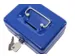 Geldkist MAUL met muntgleuf en slot 125x95x60mm blauw