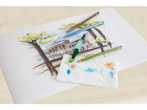Penseel Faber-Castell met watertank breed