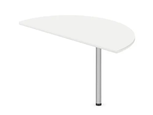 aanbouwtafel,i.h.v.,HxBxD 720-840x1200x600mm,halfrond,Bl-wit