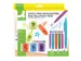Set Van 6 Balpennen En 6 Markeerstiften assorti kleuren