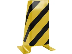 aanrijdbescherming voor stelling,U-profiel,HxB 400x165mm,geel/zwart