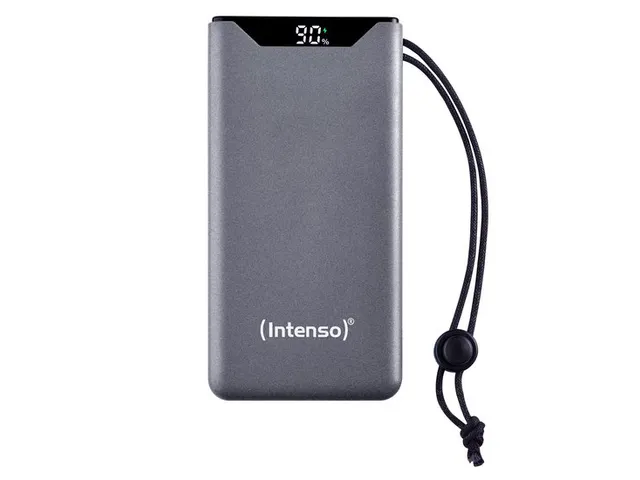 F10000 Powerbank 10.000 mAh Li-Po Display PD en QC 3.0 grijs