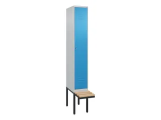 locker met bank,HxBxD 2120x300x815mm,1vak,vak B 300mm,cil.-slot - 1