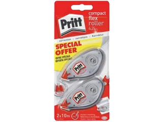 Correctieroller Pritt Compact Flex 4.2mmx10m Blister 2e halve prijs - 1