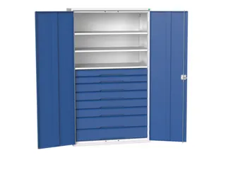 universele kast,HxBxD 2000x1300x550mm,3xStalen bodem,8lade(n) - 1