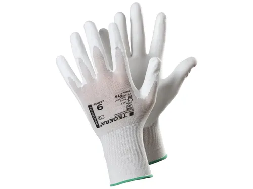 Tegera 778 precisiehandschoenen, PU gecoat, wit, maat 8, per 6 paar