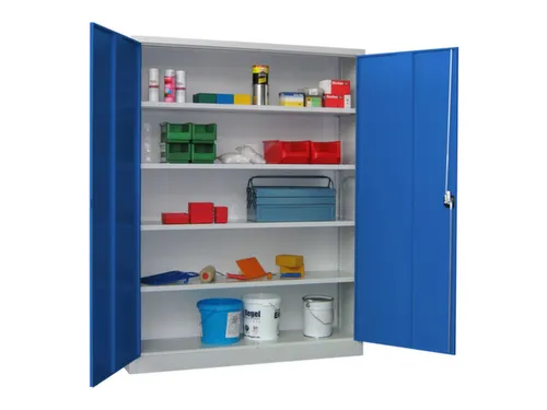 grootvolumekast met openslaande deuren,RAL7035,front RAL5010