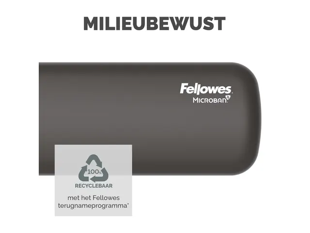Polssteun Fellowes Breyta palm zwart 6x18cm
