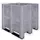 Mega-Stapelcontainer Pe 1250x1300x1150mm 1400 liter Gesloten Antraciet