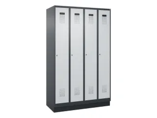 locker voor scheiding van kleding,HxBxD 1950x1200x500mm,4vak - 2