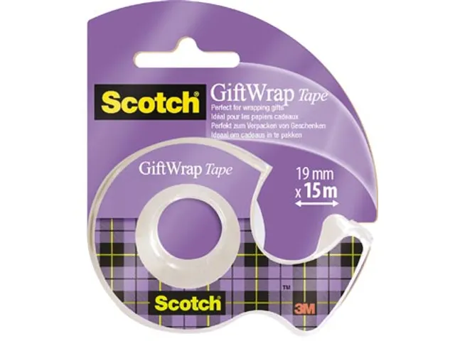 GiftWrap tape ft 19mmx15m, op blister