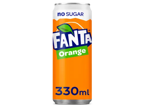 Frisdrank Fanta orange zero blik 330ml