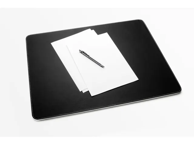 Bureauonderlegger Kunstleer 60x45 zwart