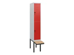 Dubbeldekse dekenkist,HxBxD 1950x300x815mm,1x2vak.,vak B 300mm