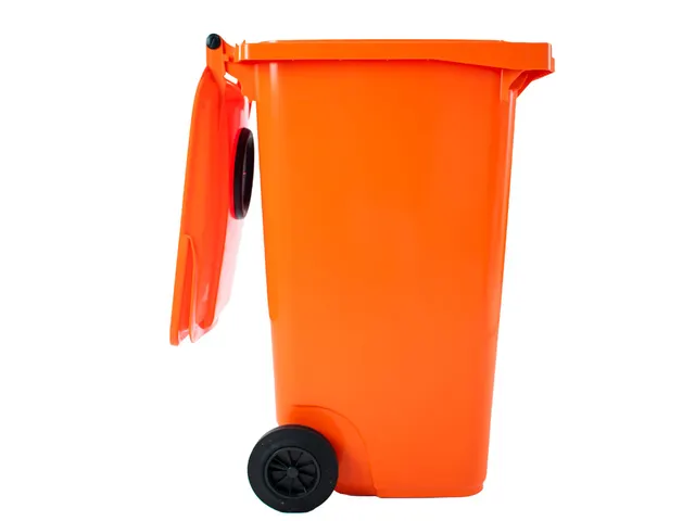 Container met rozet 240 Liter Oranje