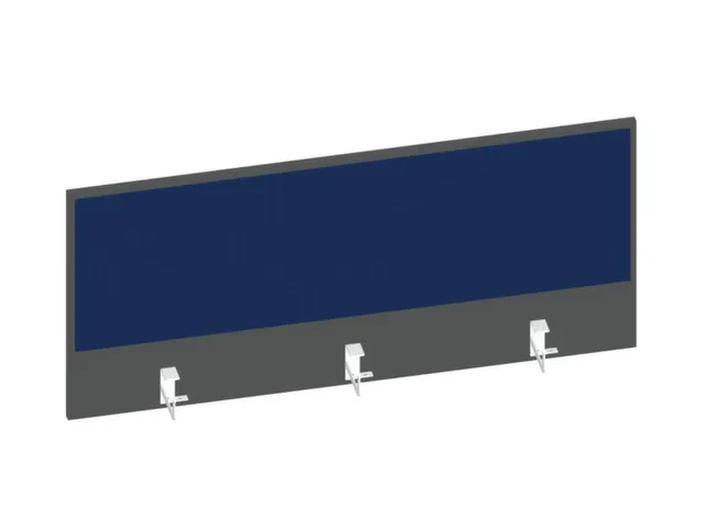 baliepaneel bureau aanbouw achter MS-donkergrijs BN6016-blauw 1200mm