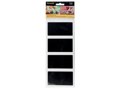 Securit Krijtbordsticker Zelfklevend, Rechthoekig, Blister Met 8 Stuks