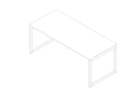bureau,HxBxD 730x1800x800mm,blad wit,sledeframe wit