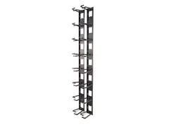 Verticale kabelorganizer, 8 kabelringen, nul U