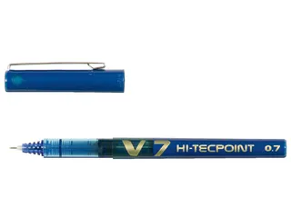 Rollerpen Pilot Hi-Tecpoint V7 0.7mm Medium punt Blauw - 2